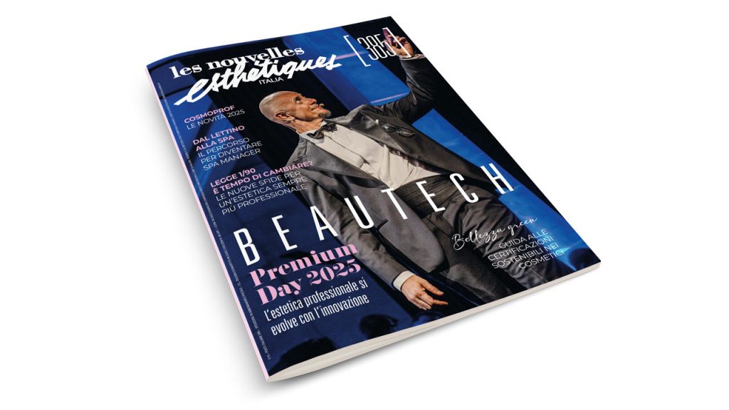 in foto la rivista numero 385 sull'estetica professionale LNE italia.