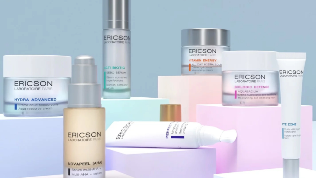 in foto, i prodotti di Ericson Laboratoire, l'innovazione nel settore della bellezza professionale
