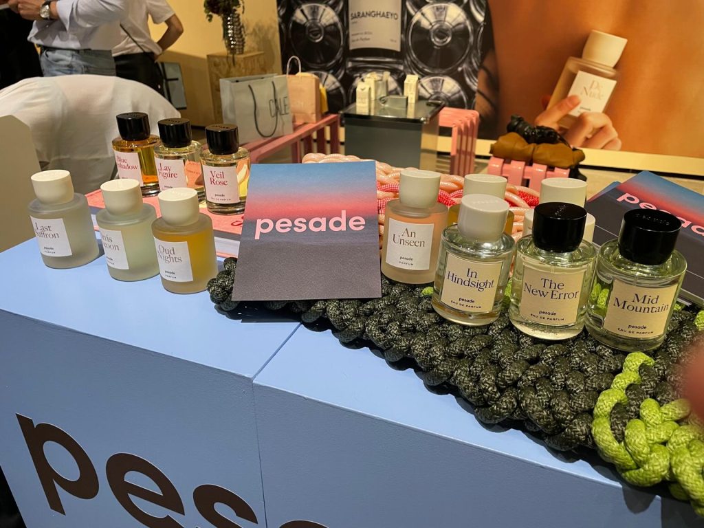in foto la linea pesade, al pitti fragranze