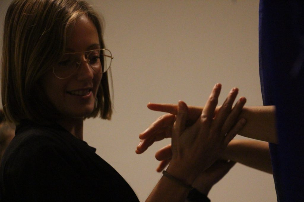 in foto un laboratorio sul tocco svoltosi all'evento be beauty 2025.