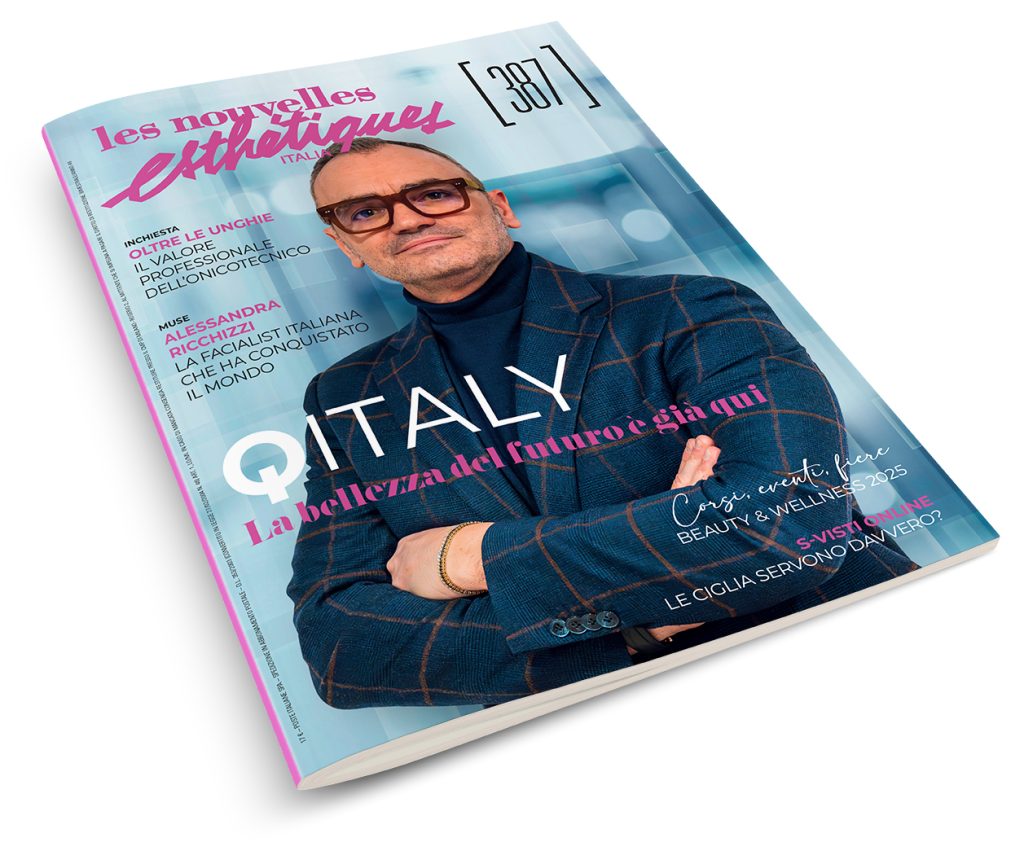 in foto la rivista numero 385 sull'estetica professionale dedicata al cambiamento LNE italia.