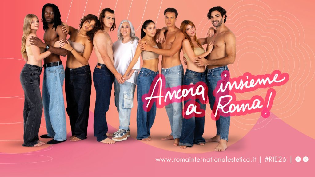 in foto il visual del roma international estetica 2026