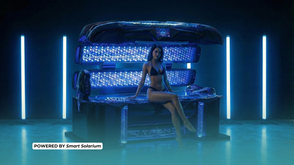 in foto la tecnologia di smart solarium, la red light therapy