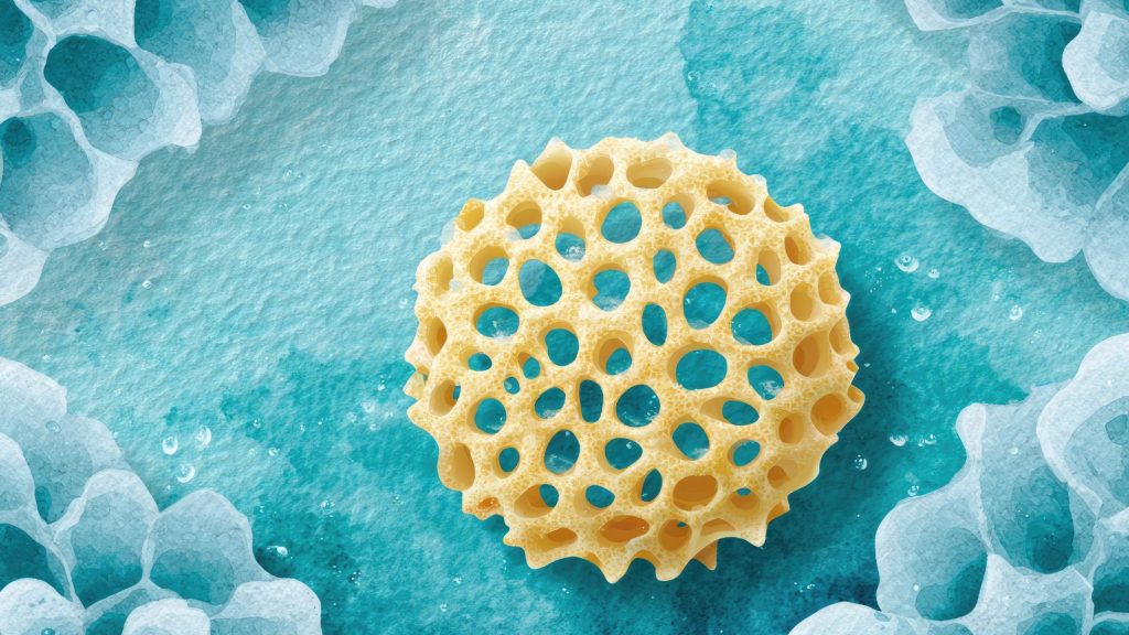 in foto delle spicule marine su sfondo blu mare