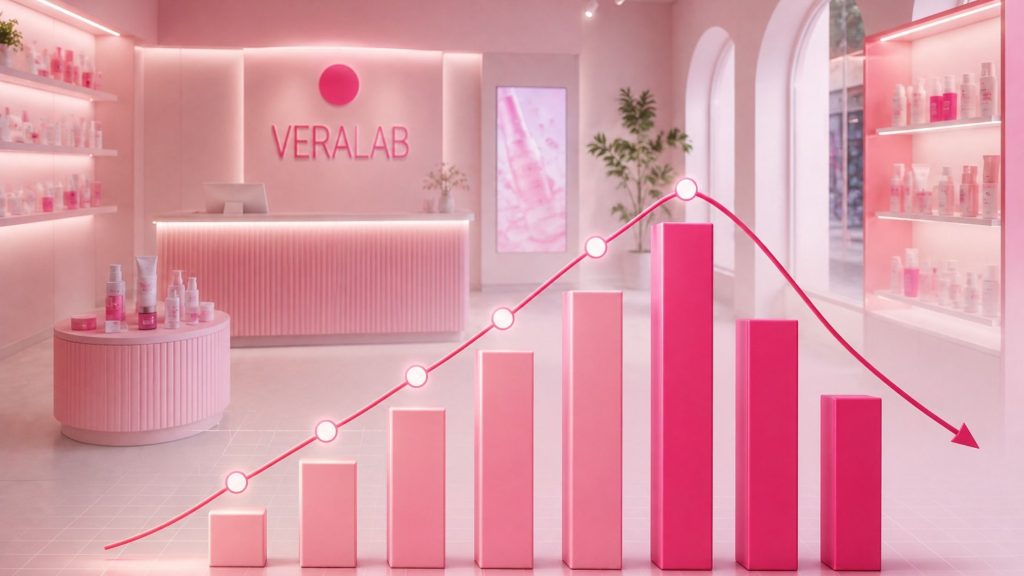 in foto un grafico dentro uno store veralab.