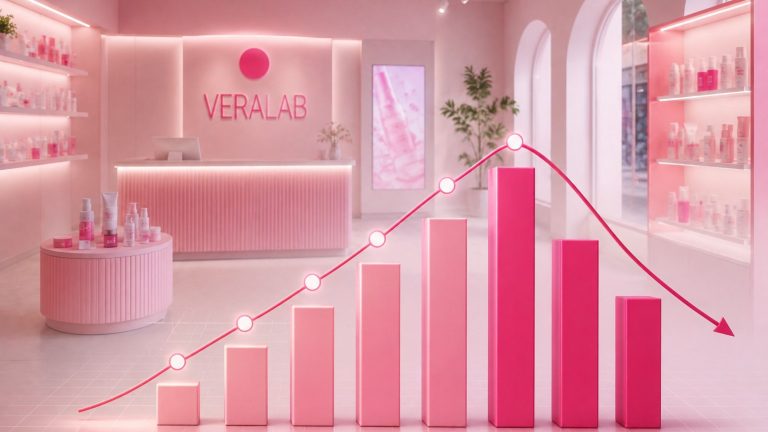 in foto un grafico dentro uno store veralab.