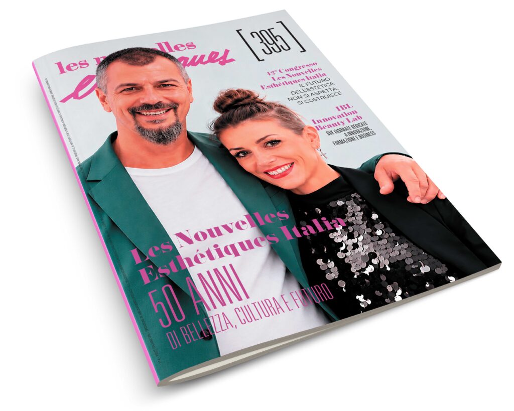 in foto la rivista che contiene l'editoriale 395 di les nouvelles esthetiques italia