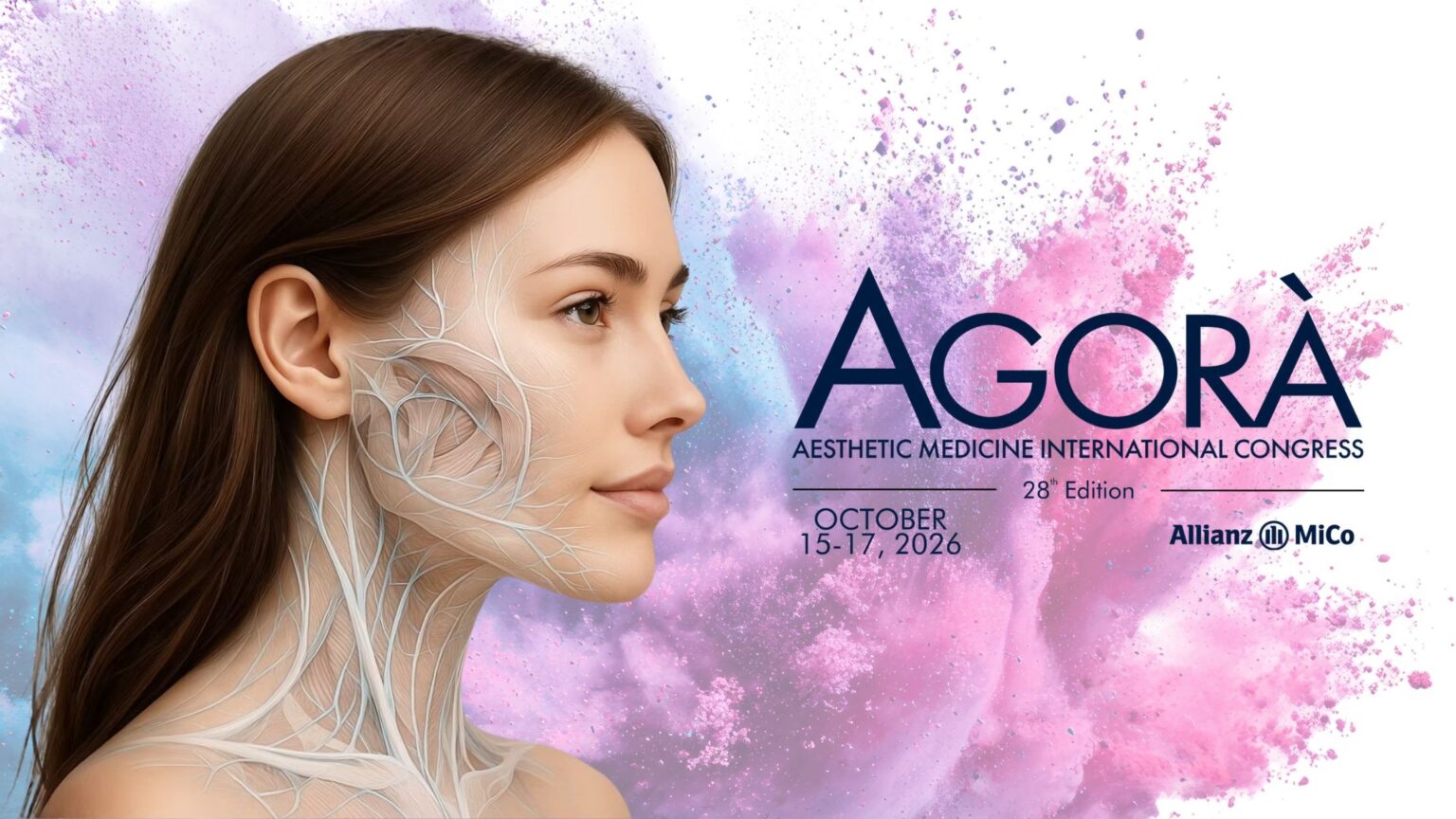 in foto il logo di agorà 2026, il congresso di medicina estetica