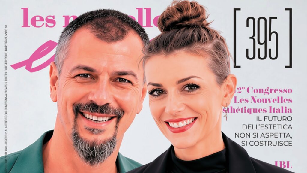 in foto la copertina della rivista che contiene l'editoriale 395 di les nouvelles esthetiques italia